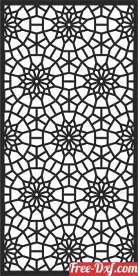 download DECORATIVE  Door  screen   WALL   Screen  wall   PATTERN free ready for cut