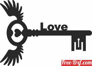 download love key you cliparts free ready for cut