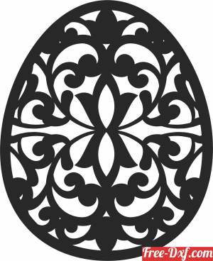 download egg decoration wall art decor free ready for cut
