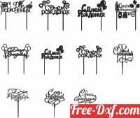 download pack of happy birthday stakes free ready for cut