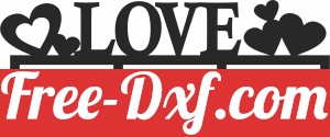 Love hearts pictures holder
