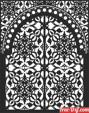 download PATTERN  door  WALL   decorative free ready for cut