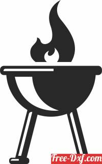 download bbq grill sign free ready for cut
