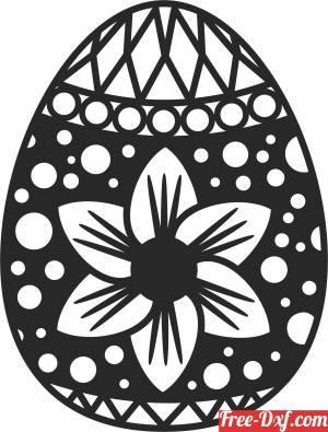 download easter egg decorative free ready for cut