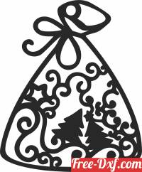 download christmas ornament gift clipart free ready for cut