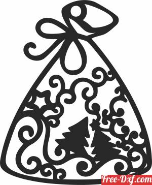 download christmas ornament gift clipart free ready for cut
