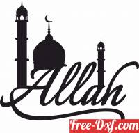 download Allah Islamic artwork muslim designs free ready for cut