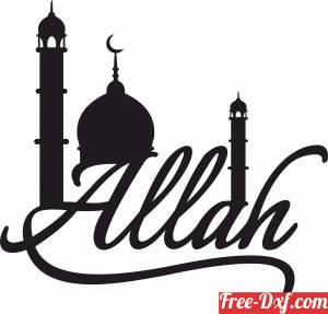 download Allah Islamic artwork muslim designs free ready for cut