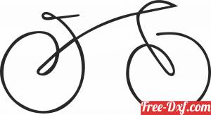 download Bicycle wall decor free ready for cut