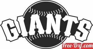 download san francisco Giants Baseball logo free ready for cut