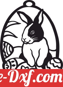 happy easter egg bunny design