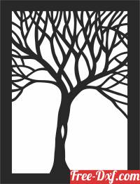 download tree wall decors free ready for cut