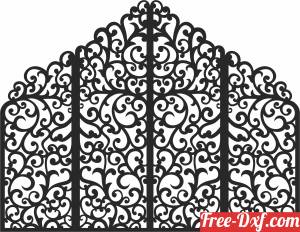 download DECORATIVE pattern   door Pattern free ready for cut