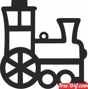 download Railroad train clipart free ready for cut