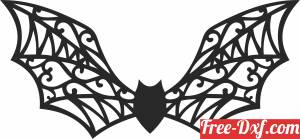 download bat halloween wall decor free ready for cut