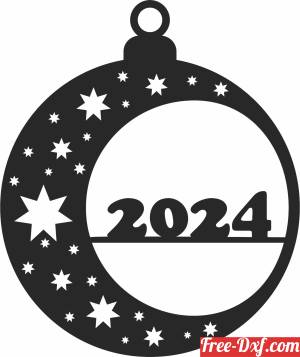 download christmas ornament 2024 free ready for cut