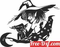 download Halloween witch clipart free ready for cut