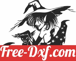Halloween witch clipart
