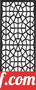 decorative panel wall separator door pattern