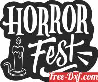 download Horror Fest halloween clipart free ready for cut