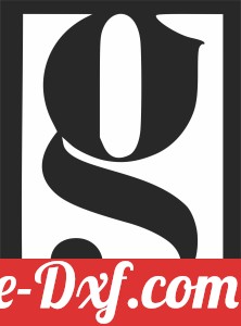 G letter monogram wall sign