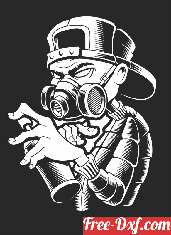 Download Graffiti artist monochrome clipart svg cssRU High qualit