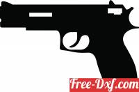 download Rifle gun Silhouette free ready for cut