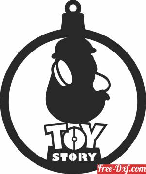 download Toy story Christmas ball free ready for cut