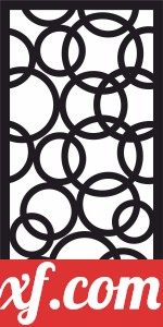 decorative circles panel screen pattern partition