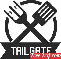 download tailgate sign free ready for cut