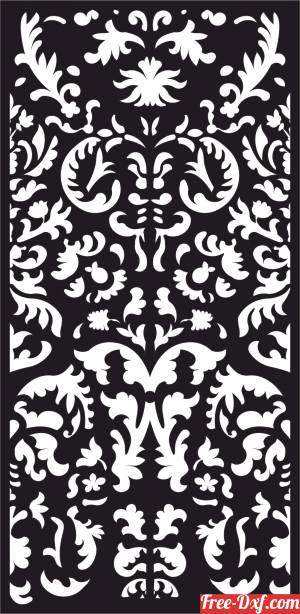 download decorative panel door wall screen pattern free ready for cut