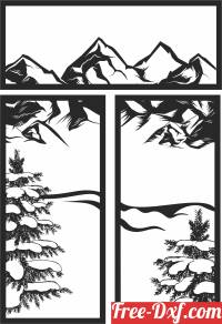 download nature scene wall panels free ready for cut