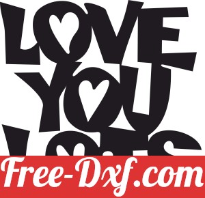 Love you lots sign