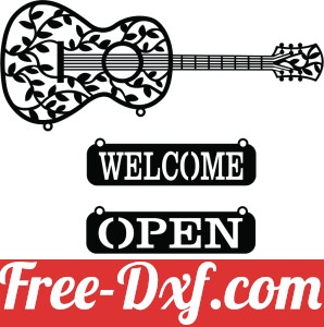 welcome guitare open close