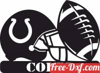 download Indianapolis Colts NFL helmet LOGO free ready for cut