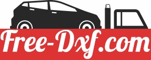 Car Trailer two truck clipart