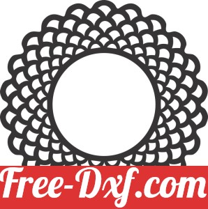 mandala wall screen mirror border pattern