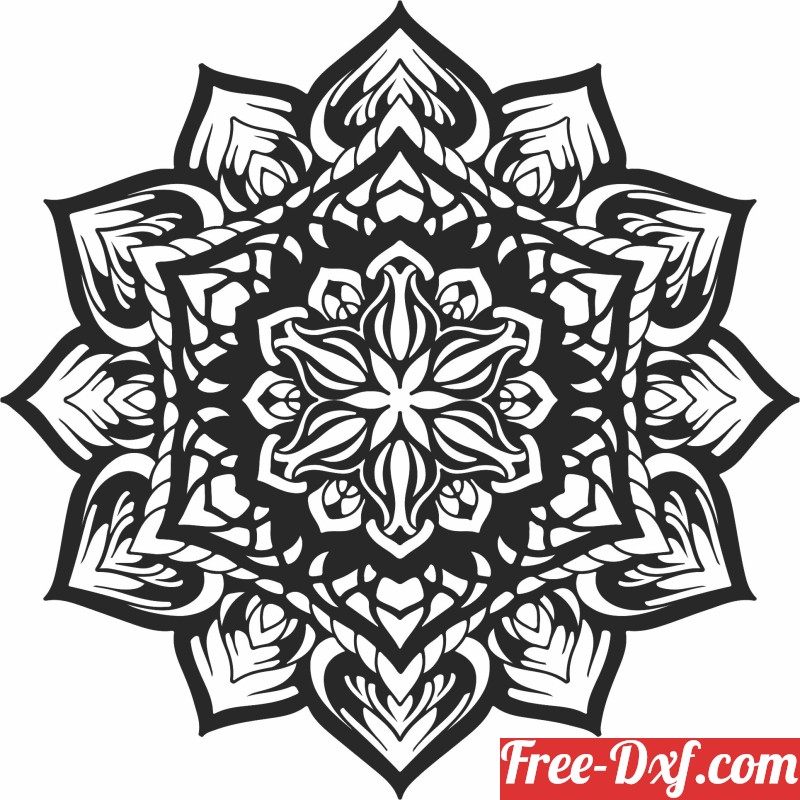 Download Decorative mandala pattern ai dZWJ5 High quality free