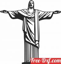 download christ the redeemer statue free ready for cut