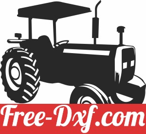 tractor clipart silhouette