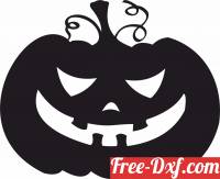 download Halloween scary pumpkin silhouette horror free ready for cut
