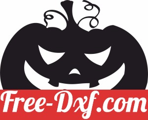 Halloween scary pumpkin silhouette horror