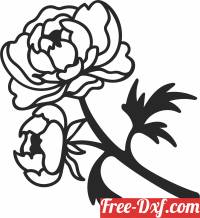 download rose flower art free ready for cut