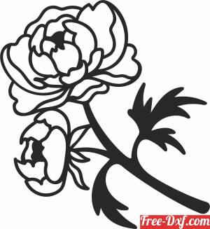 download rose flower art free ready for cut
