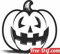 download halloween Pumpkin free ready for cut