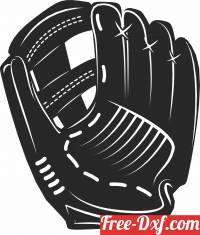 download Baseball Glove Silhouette free ready for cut