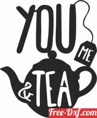 download you me and tea wall cliparts free ready for cut