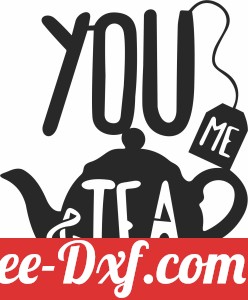 you me and tea wall cliparts
