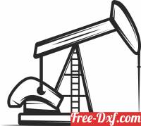 download oil pump jack free ready for cut