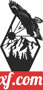 Eagle scene wall art
